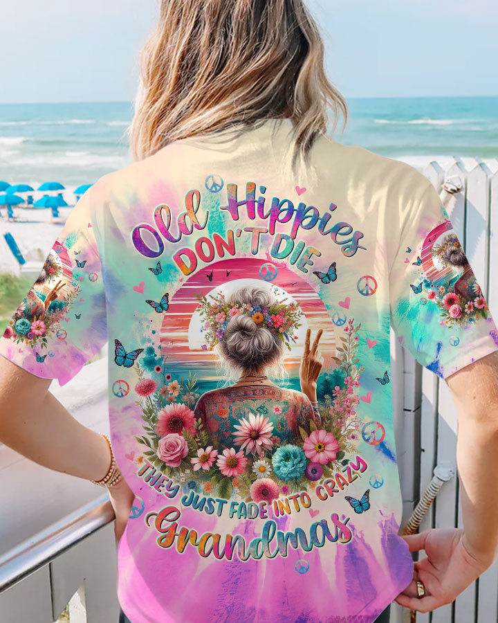 OLD HIPPIES DON'T DIE FLORAL ALL OVER PRINT - TLTW1612235