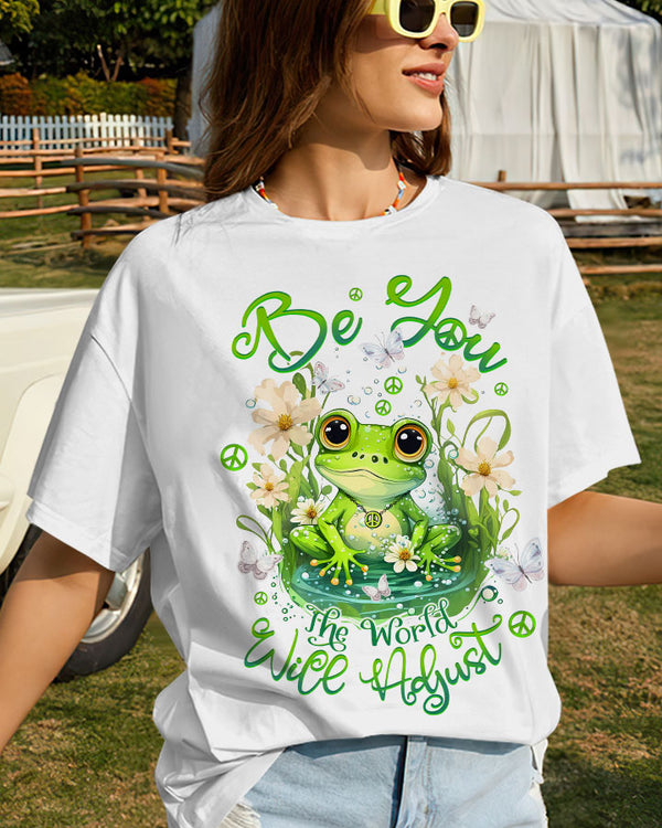 BE YOU THE WORLD WILL ADJUST FROG COTTON SHIRT - TLTW2709239