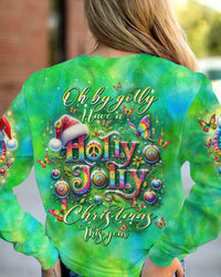 HOLLY JOLLY TIE DYE CHRISTMAS ALL OVER PRINT - TLTW2710235
