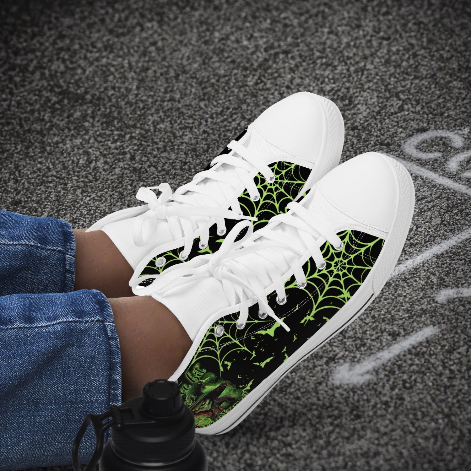 A WEE BIT WICKED HALLOWEEN HIGH TOP CANVAS SHOES - TYTD16082310