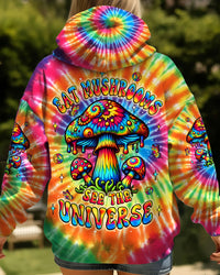 EAT MUSHROOMS SEE THE UNIVERSE TIE DYE ALL OVER PRINT - YHLT0212253