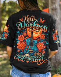 HELLO DARKNESS MY OLD FRIEND GUITAR ALL OVER PRINT - TLNO0510232