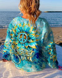 HIPPIE SOUL SUNFLOWER TIE DYE ALL OVER PRINT - TYTM2607231