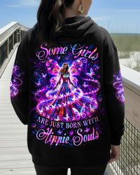 SOME GIRLS ARE JUST BORN WITH HIPPIE SOULS ALL OVER PRINT - YHLT1911251