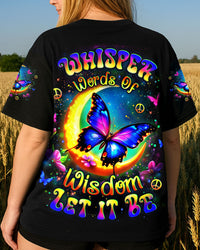 WHISPER WORDS OF WISDOM LET IT BE BUTTERFLY ALL OVER PRINT - YHLT0910251