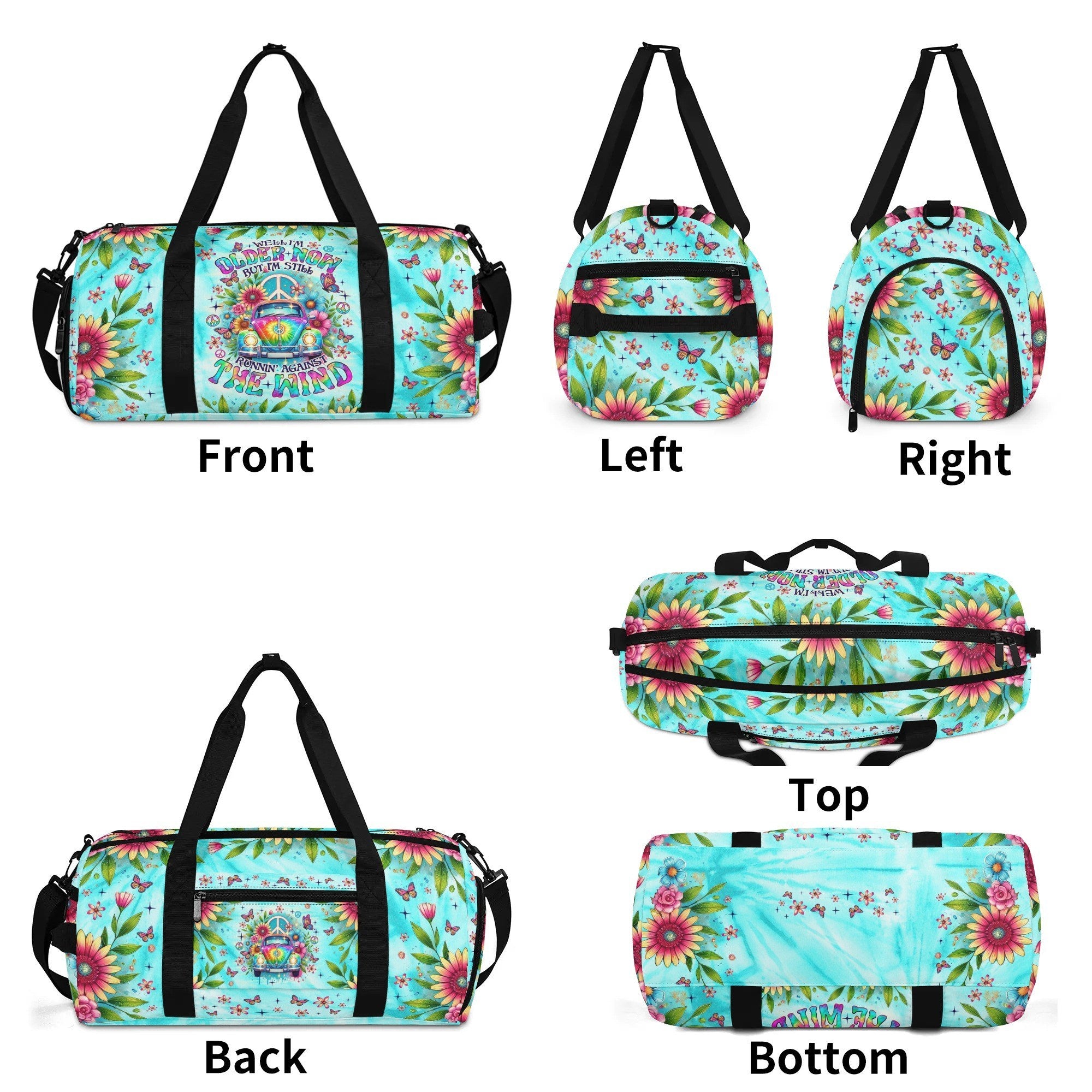 RUNNING AGAINST THE WIND CAR TIE DYE TRAVELLING BAG  - TLNO1508252