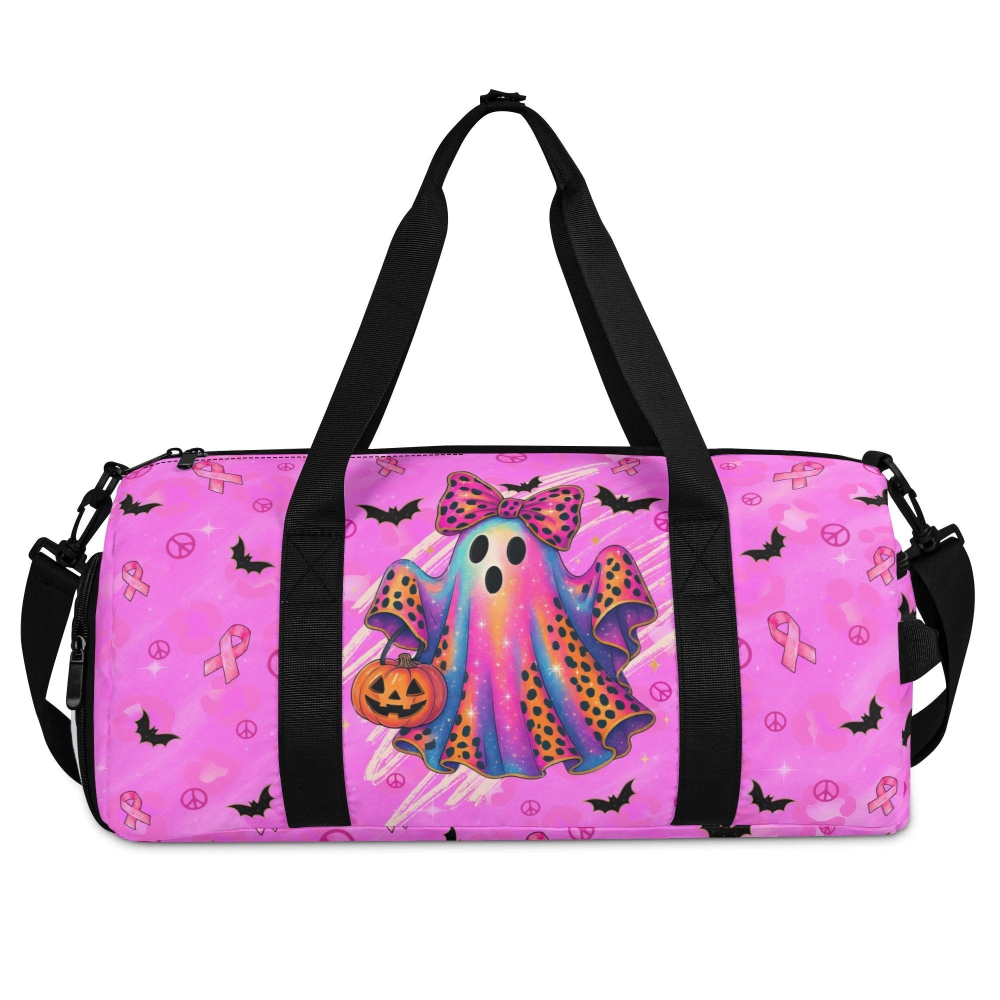 IN OCTOBER WE WEAR PINK BOO BREAST CANCER AWARENESS TRAVELLING BAG - TYTD1308251