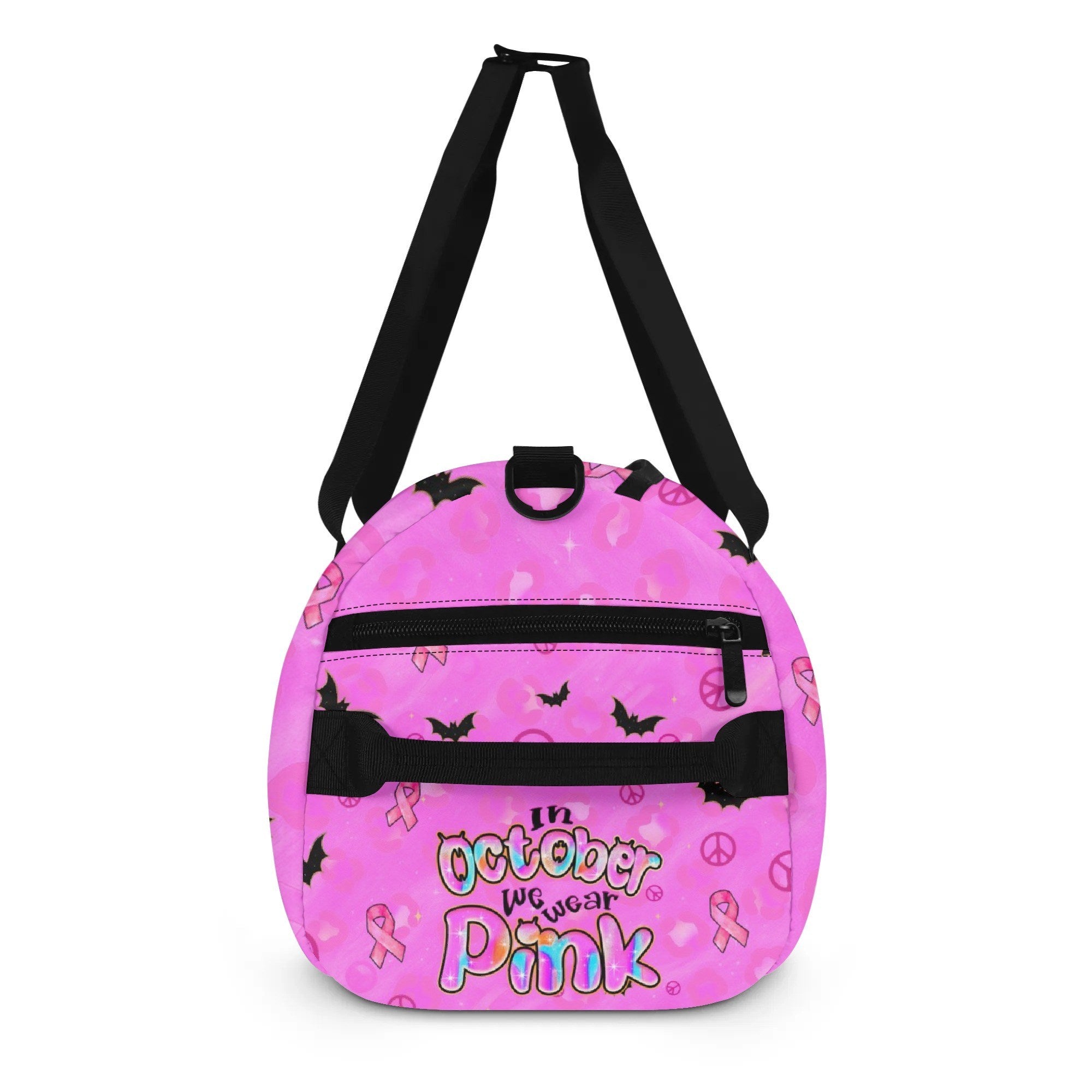 IN OCTOBER WE WEAR PINK BOO BREAST CANCER AWARENESS TRAVELLING BAG - TYTD1308251