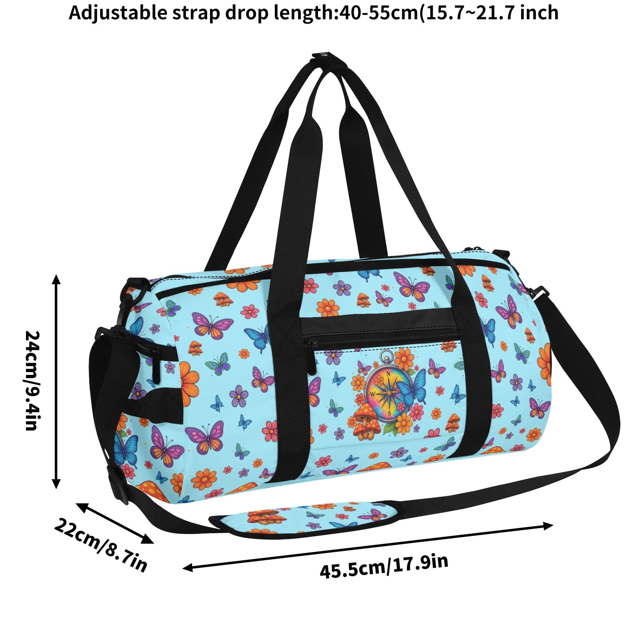 NOT ALL WHO WANDER ARE LOST COMPASS TRAVELLING BAG - TYTD2808254