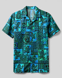 TRIBAL FROG  PATCHWORK CAMP SHIRT  - TLHG2708264