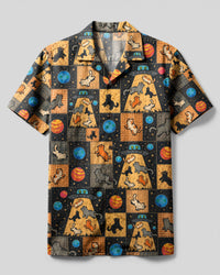 CATS UNDER UFO PATCHWORK CAMP SHIRT - TLHG0608263