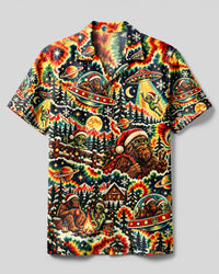 COSMIC BIGFOOT HOLIDAY SWIRL CAMP SHIRT - YHLN1510265