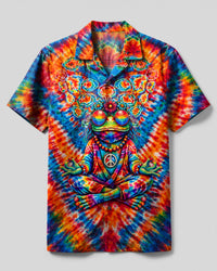 BOHEMIAN YOGA FROG CAMP SHIRT - TLTW0308261
