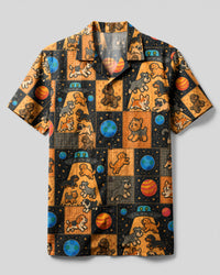 DOGS UNDER UFO PATCHWORK CAMP SHIRT - TLHG3007264