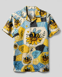 HONEY BEE PATCHWORK CAMP SHIRT - TYLN1008265