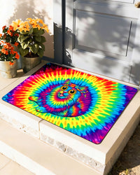 RAINBOW HIPPIE CAT DOORMAT - YHLT2301263