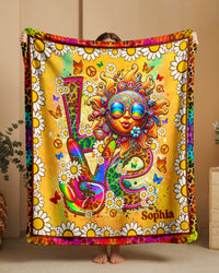 PERSONALIZED PEACE LOVE SUN BLANKET  - TLNO2402253