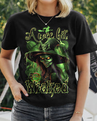 A WEE BIT WICKED HALLOWEEN COTTON SHIRT - TYTD1608235