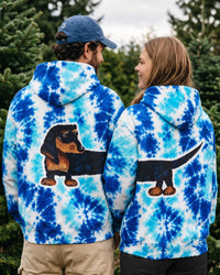 DACHSHUND DOG FUNNY MATCHING COUPLE BURST ALL OVER PRINT - TLNO1610261