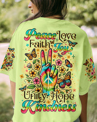 PEACE LOVE FAITH ALL OVER PRINT - TLNO2407242