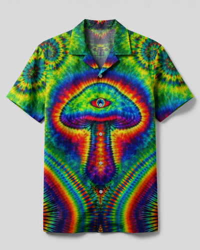 TRIPPY MUSHROOM CAMP SHIRT  - TLNT0304262