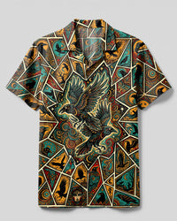 MYSTIC RAVEN MOSAIC CAMP SHIRT - TYPQ1509268