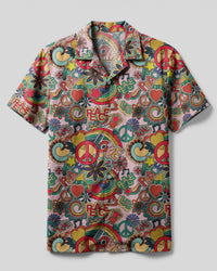 PEACE LOVE CAMP SHIRT - TYTM0204253