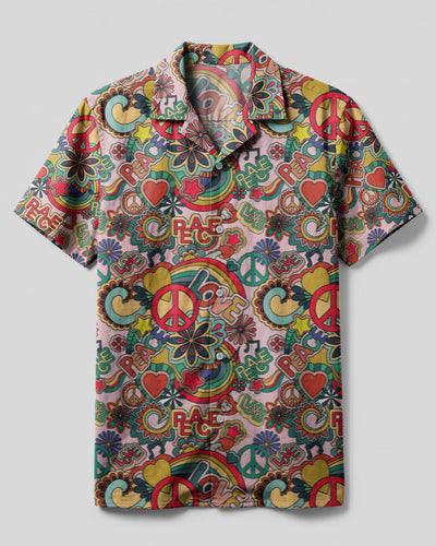 PEACE LOVE CAMP SHIRT - TYTM0204253