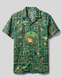RAINFOREST FROG PATCHWORK CAMP SHIRT - TYPQ2209268