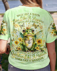WALK LIKE A QUEEN FROG ALL OVER PRINT - TLNO2504242
