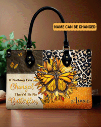 IF NOTHING EVER CHANGED BUTTERFLY LEATHER HANDBAG - TLNZ3105245