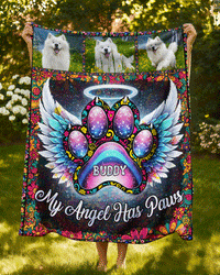 MY ANGEL HAS PAWS FLEECE BLANKET - TYQY1701262