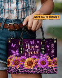 HIPPIE SOUL SUNFLOWER LEATHER HANDBAG - TLNO3005243