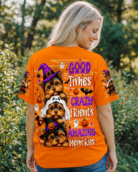 GOOD TIMES CRAZY FRIEND YORKIE DOG HALLOWEEN ALL OVER PRINT - TLNO0409264