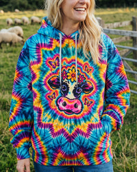GROOVY COW RAINBOW BURST ALL OVER PRINT - TLNO2110264