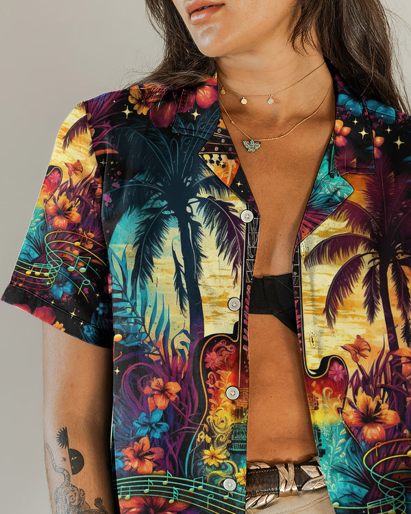 FIND ME WHERE THE MUSIC MEETS THE OCEAN GUITAR HAWAIIAN SHIRT - TLNO1305236