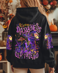 HELLO DARKNESS MY OLD FRIEND WITCH AND CAT HALLOWEEN ALL OVER PRINT - TYTM0908243