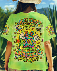 I BELIEVE THERE ARE ANGELS AMONG US FROG ALL OVER PRINT - TLNO2606252