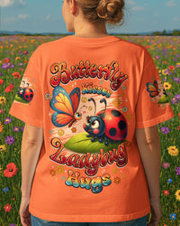 BUTTERFLY KISSES AND LADYBUG HUGS ALL OVER PRINT - TYQY0907253