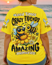 GOOD TIMES CRAZY FRIEND BEE ALL OVER PRINT - TYTD0406252