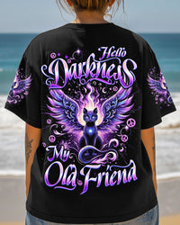 HELLO DARKNESS MY OLD FRIEND CAT ALL OVER PRINT - TYQY3005254