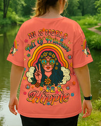 IN A WORLD FULL OF PRINCESSES BE A HIPPIE ALL OVER PRINT - YHLT0506252