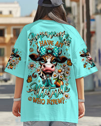 APPARENTLY I HAVE AN ATTITUDE WHO KNEW COW ALL OVER PRINT  - TLTR0907254