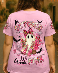IN OCTOBER WE WEAR PINK BOO BREAST CANCER AWARENESS ALL OVER PRINT - YHHG1308251