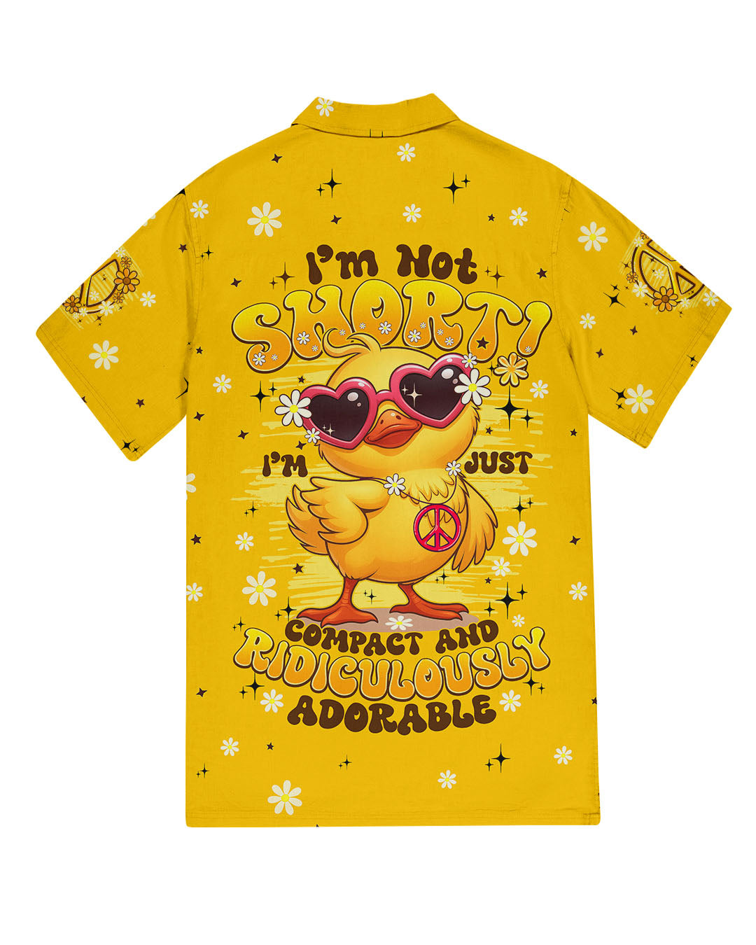 I'M NOT SHORT DUCK HIPPIE HAWAIIAN SHIRT - TYPQ0907251