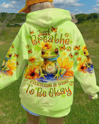 JUST BREATHE FROG ALL OVER PRINT - TLNO1111232