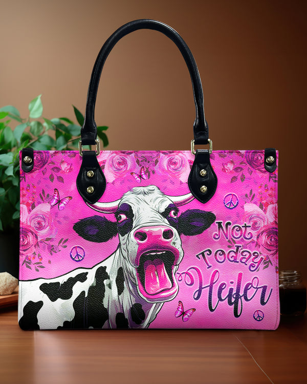 NOT TODAY HEIFER LEATHER HANDBAG - YHHG1507241