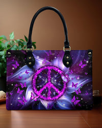 HIPPIE FLOWER LEATHER HANDBAG - YHHG0207244