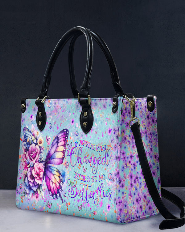 IF NOTHING EVER CHANGED BUTTERFLY LEATHER HANDBAG - YHHG1607244