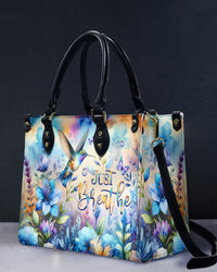 JUST BREATHE HUMMINGBIRD LEATHER HANDBAG - YHHG1406243